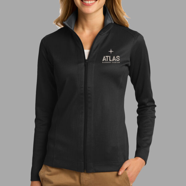 Atlas - Ladies Vertical Texture Full Zip Jacket Thumbnail