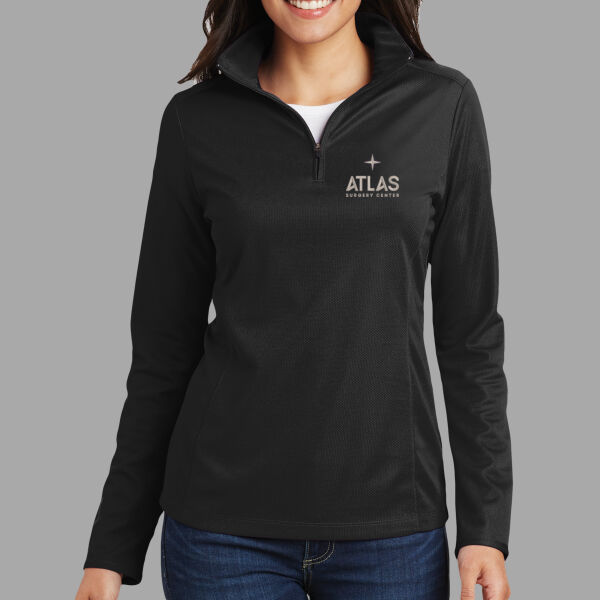 Atlas - Ladies Pinpoint Mesh 1/2 Zip Thumbnail