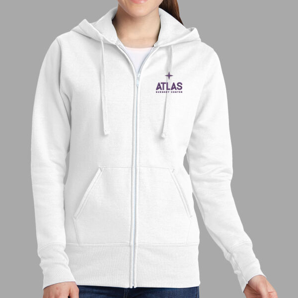 Atlas - Ladies Core Fleece Full Zip Hooded Sweatshirt Thumbnail