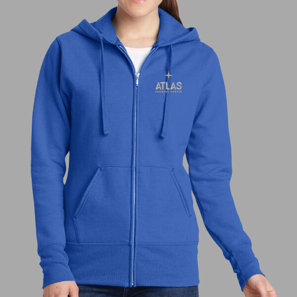 Atlas - Ladies Core Fleece Full Zip Hooded Sweatshirt Thumbnail