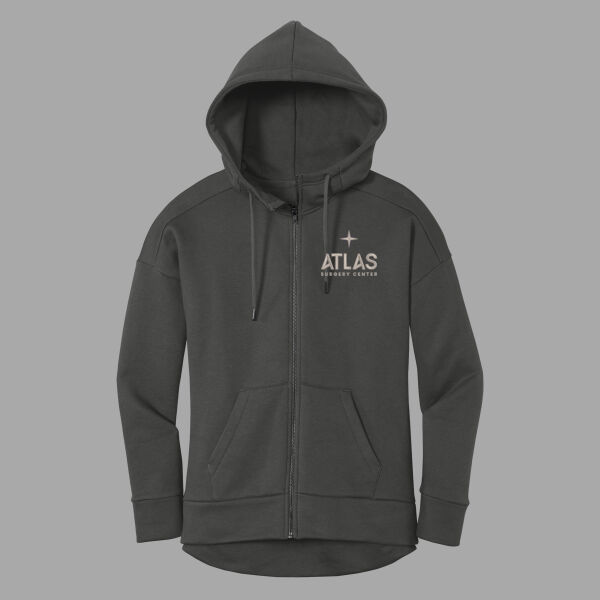 Atlas - Women's Perfect Weight ® Fleece Drop Shoulder Full Zip Hoodie Thumbnail