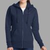 Ladies Core Fleece Full Zip Hooded Sweatshirt Thumbnail